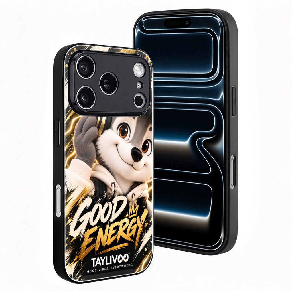 TAYLIVOO Good Energy 유리 케이스 iPhone 18 Pro