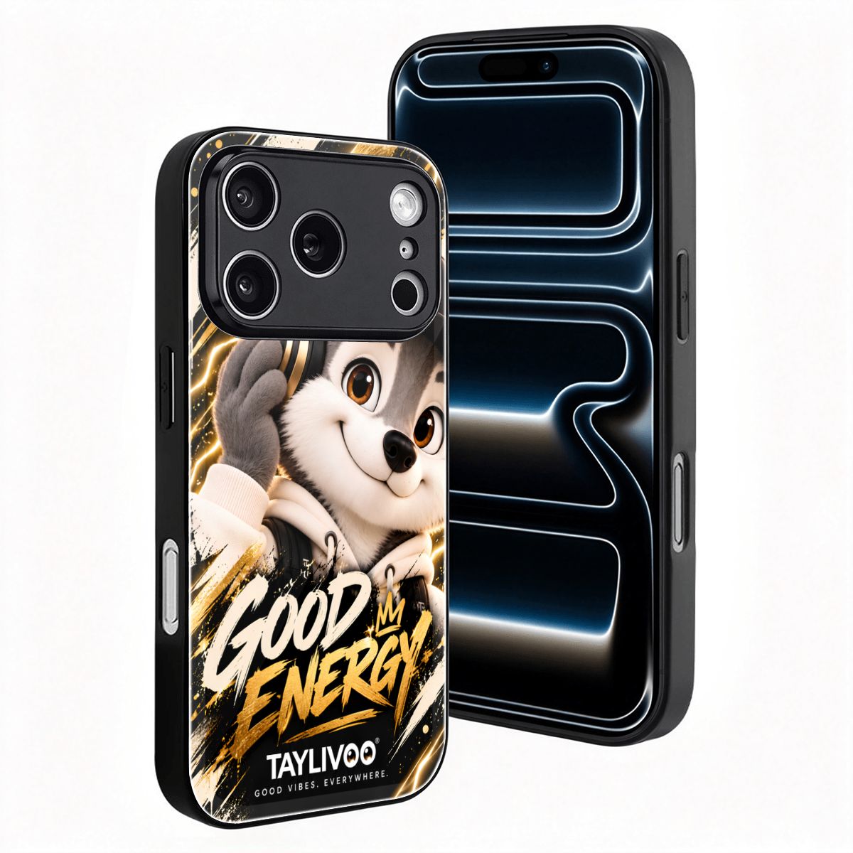 TAYLIVOO Good Energy Glass Case for iPhone 18 Pro