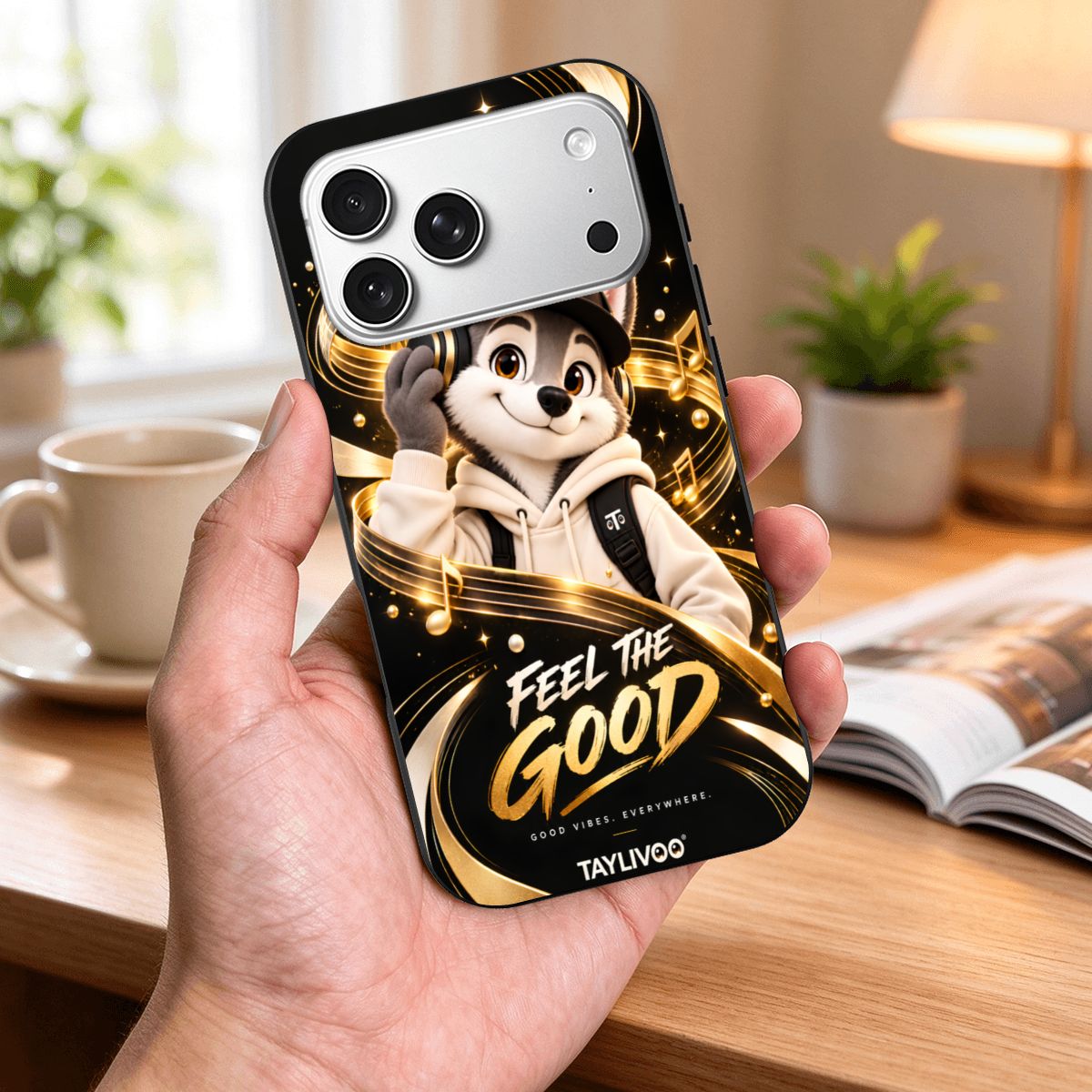 TAYLIVOO Feel the Good TPU Case for iPhone 18 Pro
