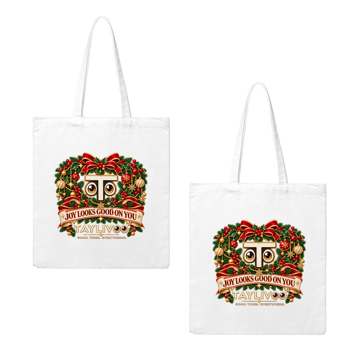 TAYLIVOO Bolsa tote de lona Joy Looks Good on You