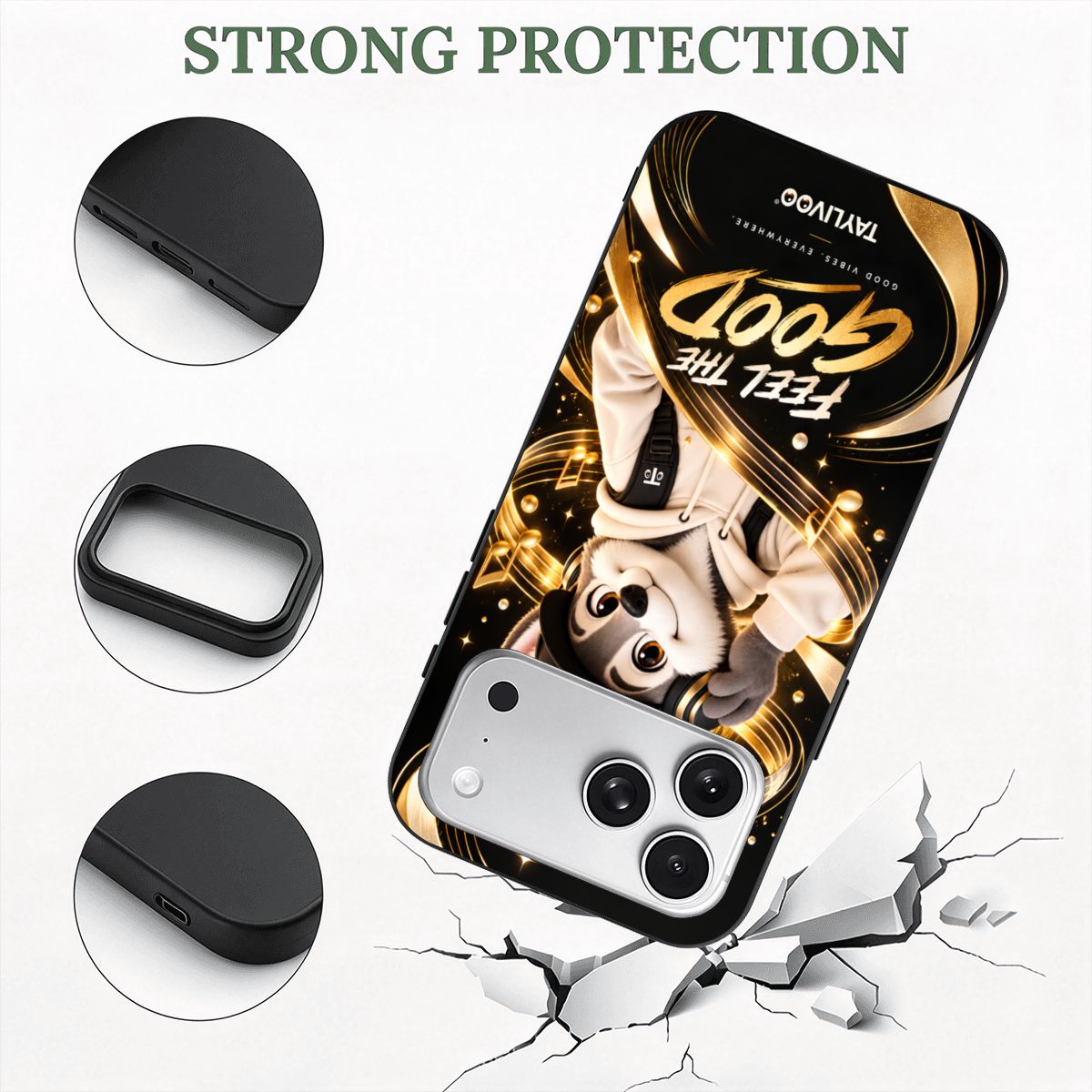 TAYLIVOO Feel the Good TPU Case for iPhone 18 Pro Max