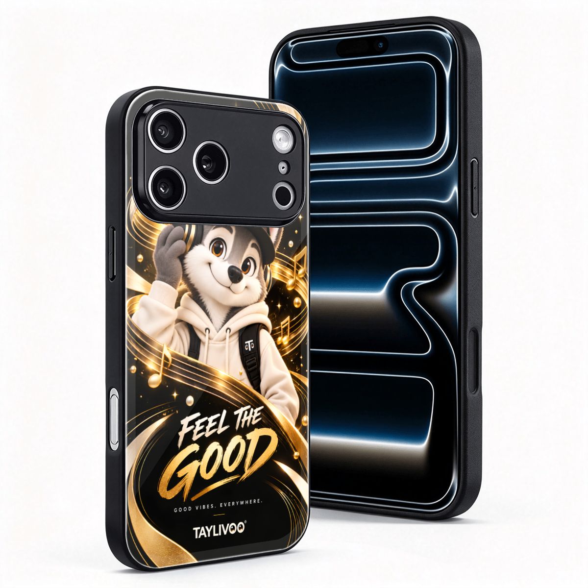 TAYLIVOO Feel the Good Glass Case for iPhone 18 Pro Max