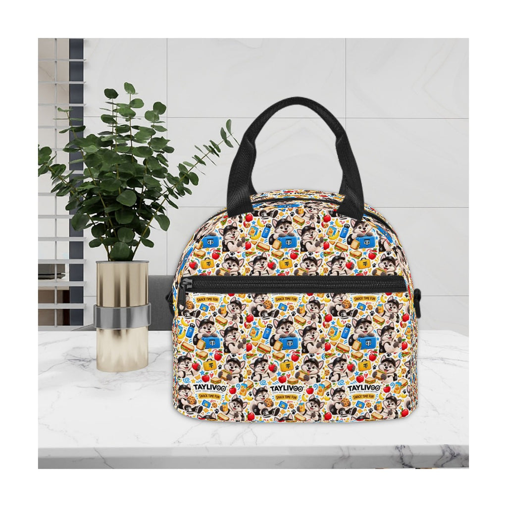 TAYLIVOO Snack Time Fun Insulated Lunch Bag