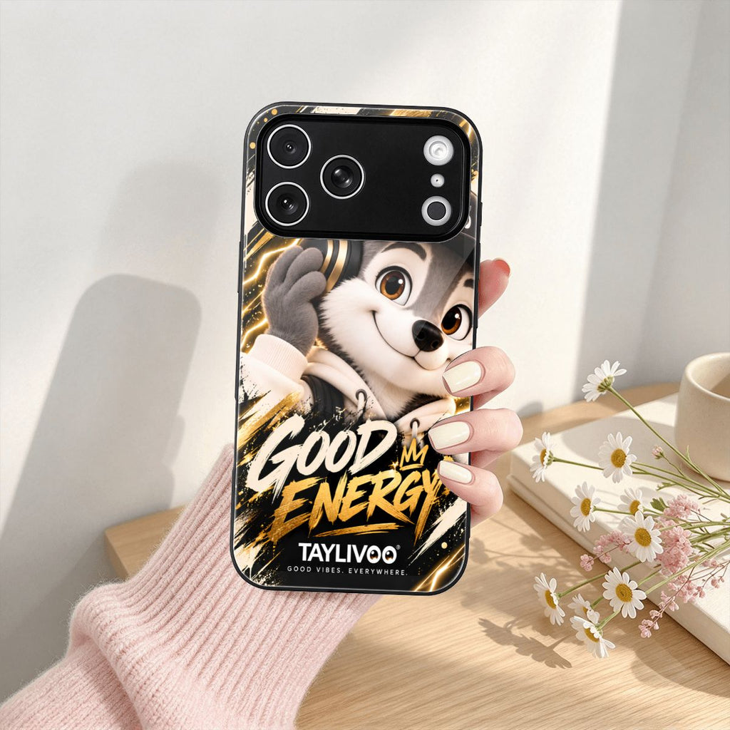 TAYLIVOO Good Energy 유리 케이스 iPhone 18 Pro Max