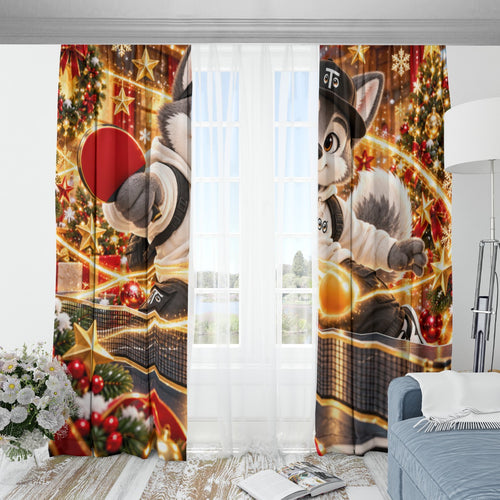 TAYLIVOO Christmas Cheer Blackout Curtains