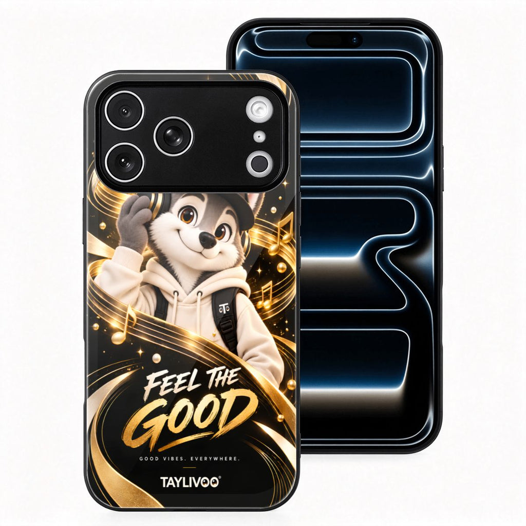 TAYLIVOO Feel the Good 유리 케이스 iPhone 18 Pro Max