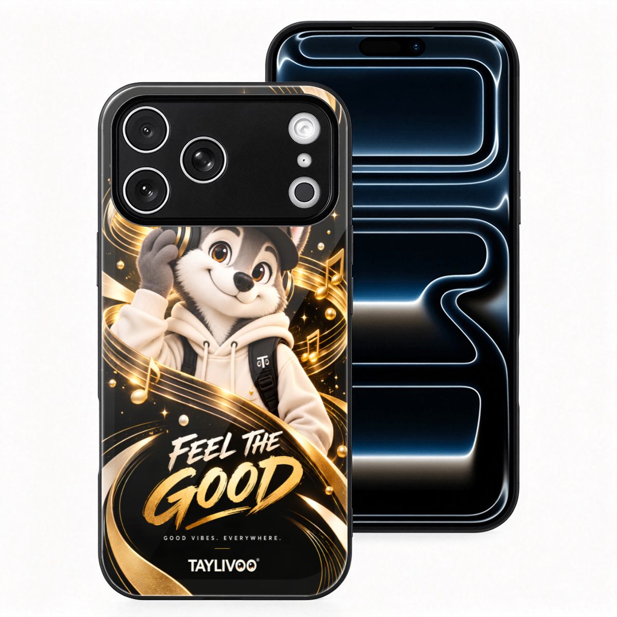 TAYLIVOO Feel the Good Glass Case for iPhone 18 Pro Max