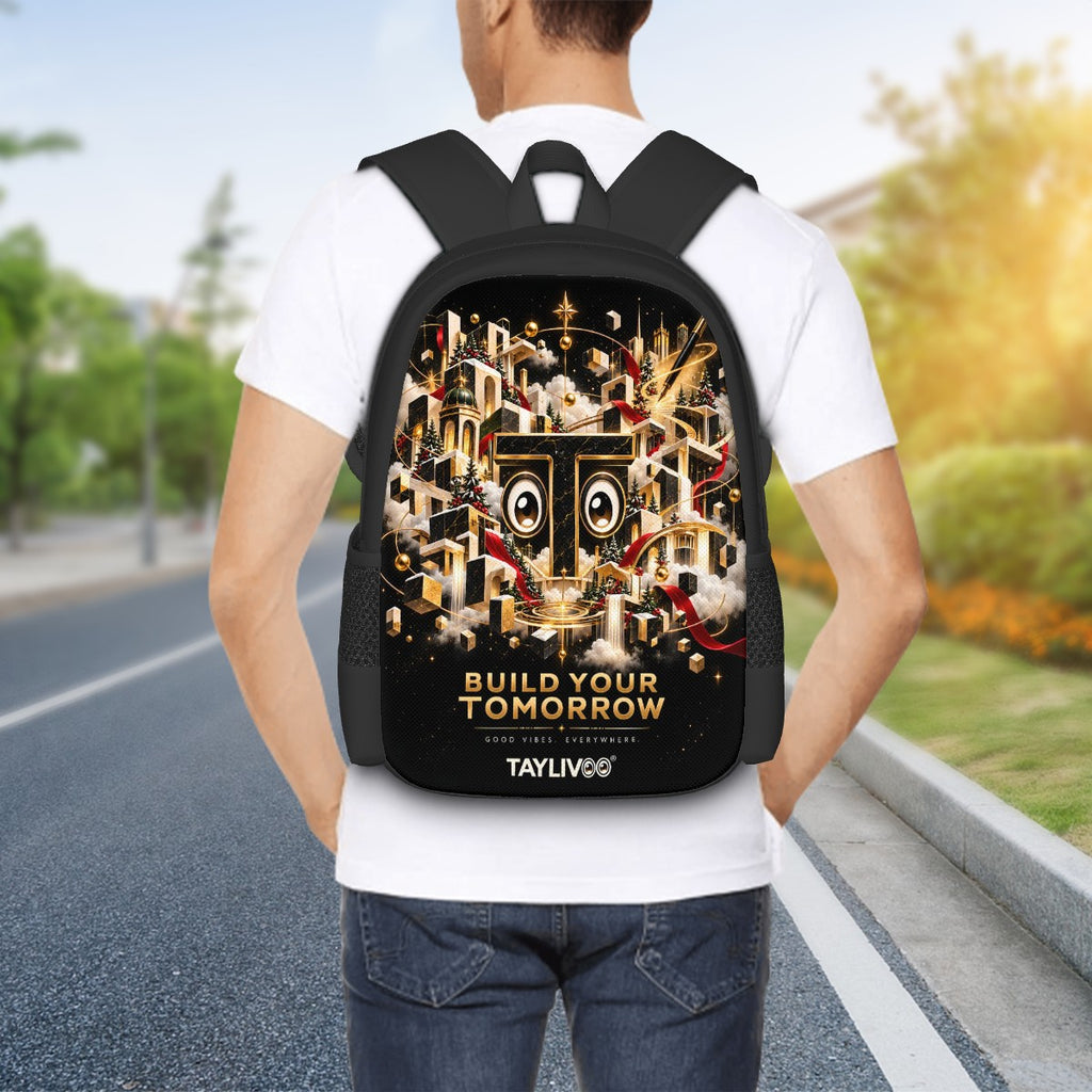 TAYLIVOO Build Your Tomorrow Oxford Backpack