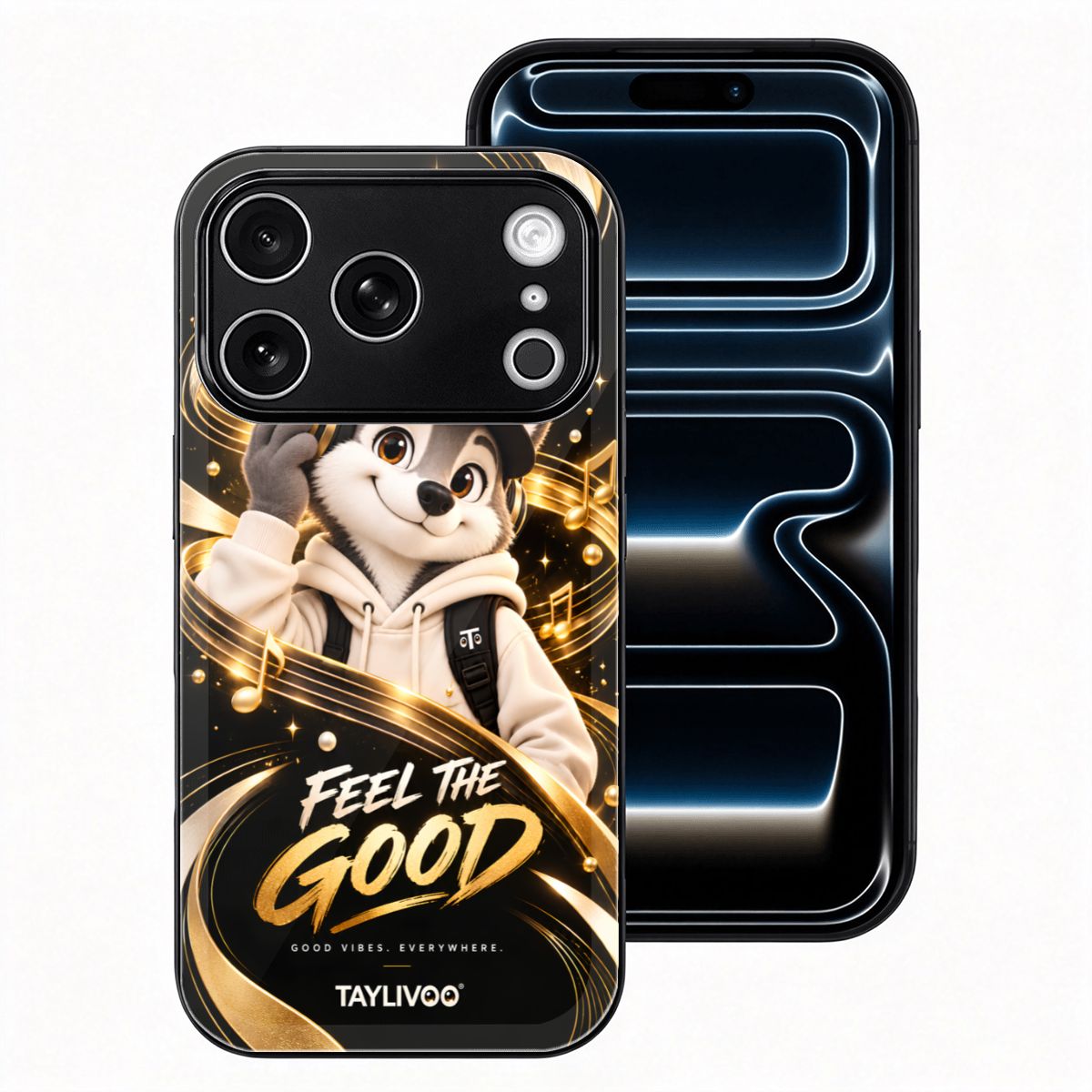 TAYLIVOO Feel the Good Glass Case for iPhone 18 Pro
