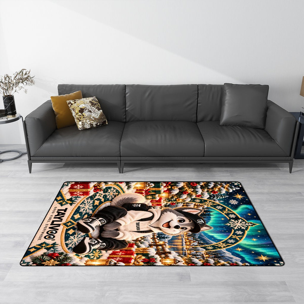 TAYLIVOO Winter Adventure Non-Slip Area Rug