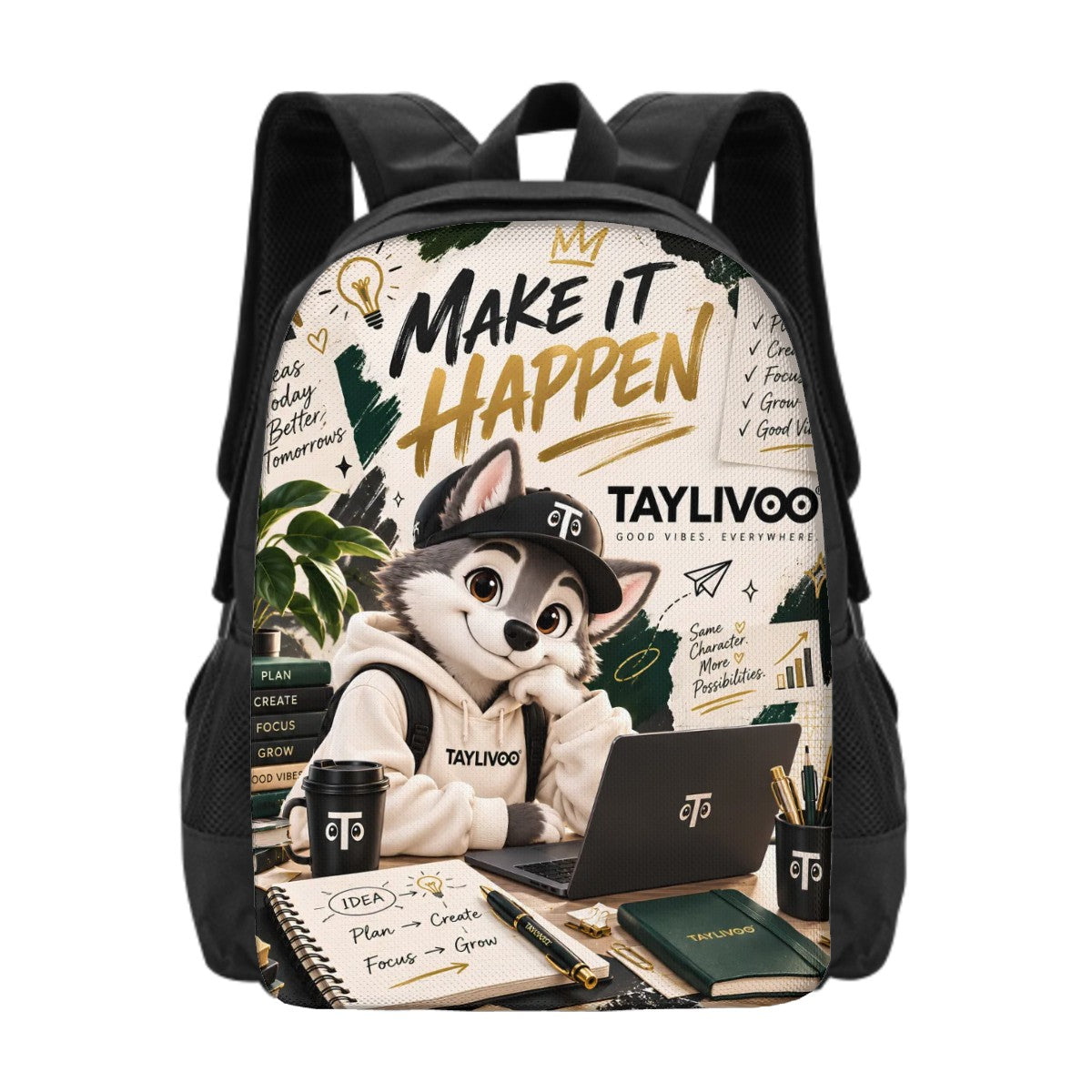 TAYLIVOO Make It Happen Oxford Backpack