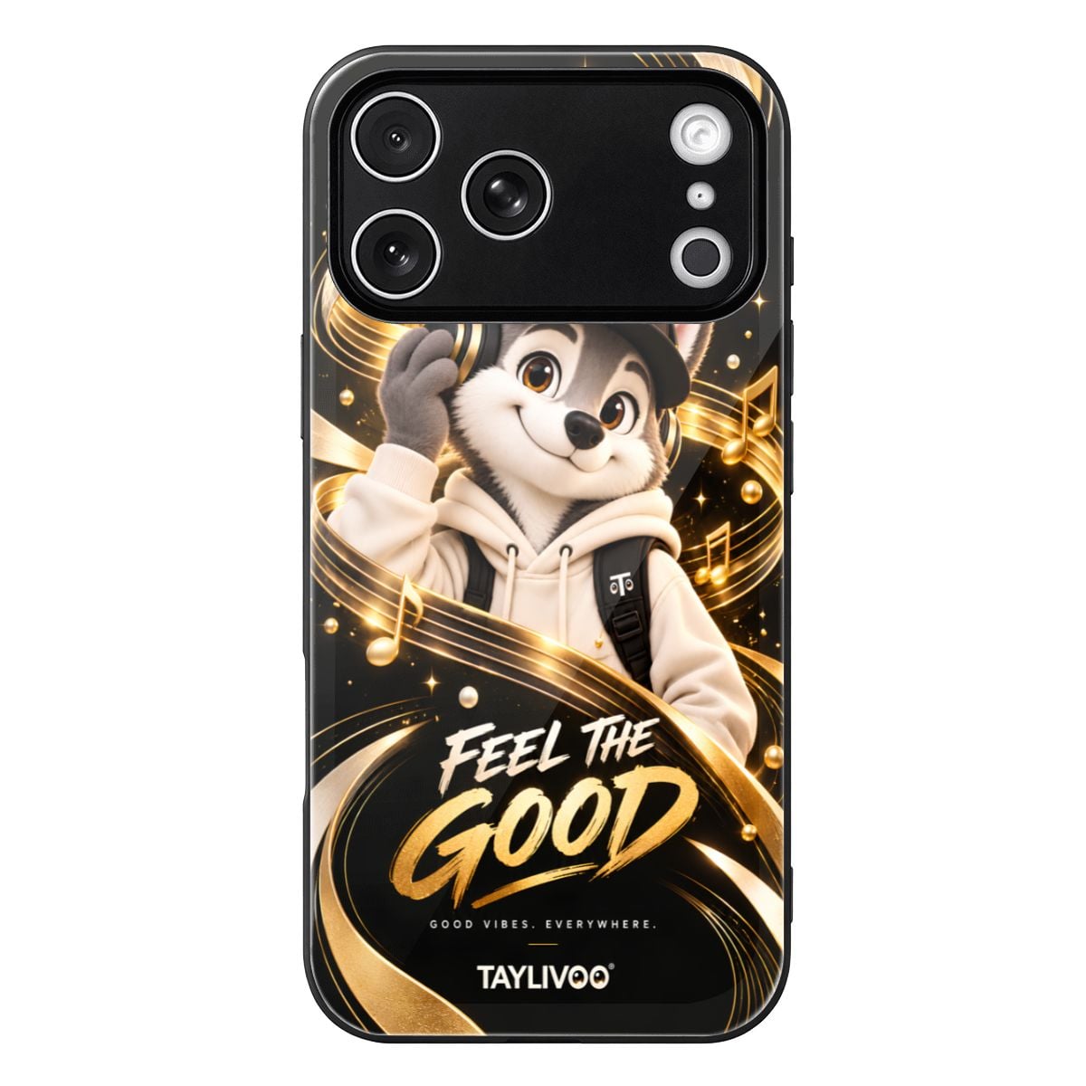 TAYLIVOO Feel the Good Glass Case for iPhone 18 Pro Max