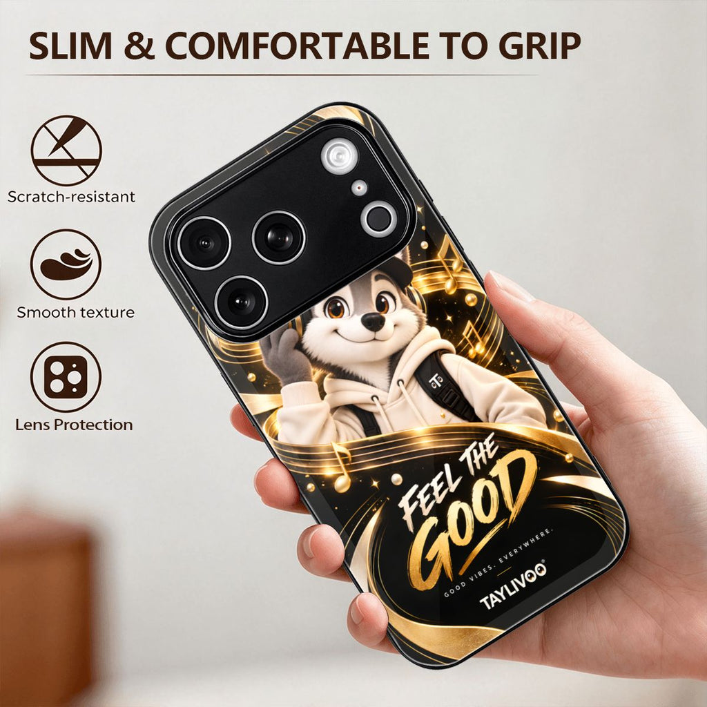 TAYLIVOO Feel the Good غطاء زجاجي iPhone 18 Pro
