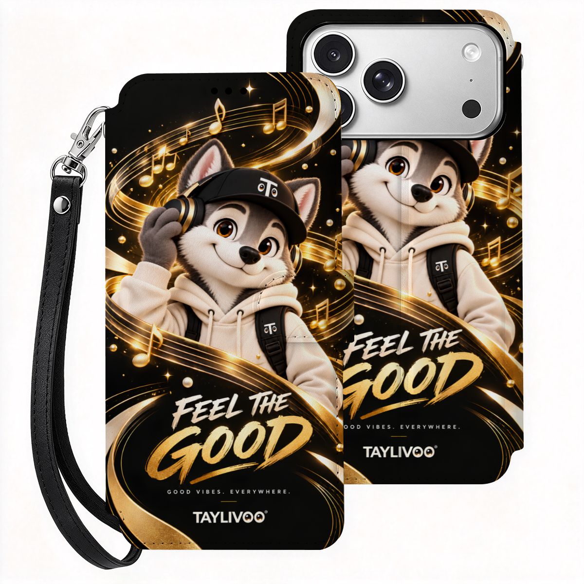 TAYLIVOO Feel the Good Wallet Case for iPhone 18 Pro Max