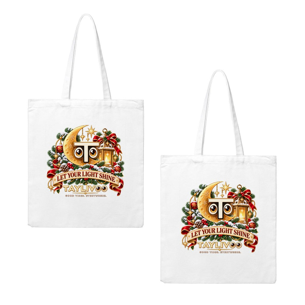 TAYLIVOO Let Your Light Shine Canvas-Tragetasche