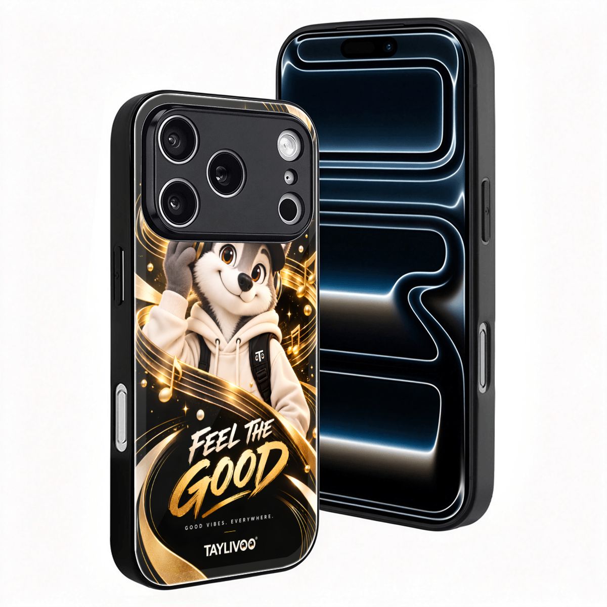 TAYLIVOO Feel the Good Glass Case for iPhone 18 Pro
