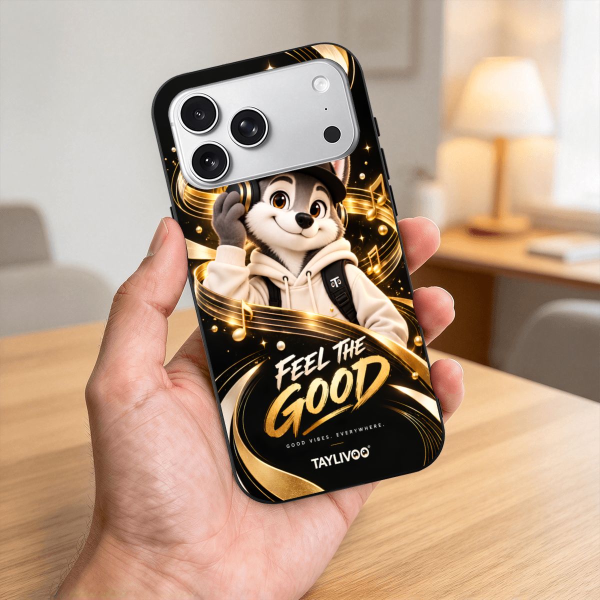 TAYLIVOO Feel the Good TPU Case for iPhone 18 Pro Max