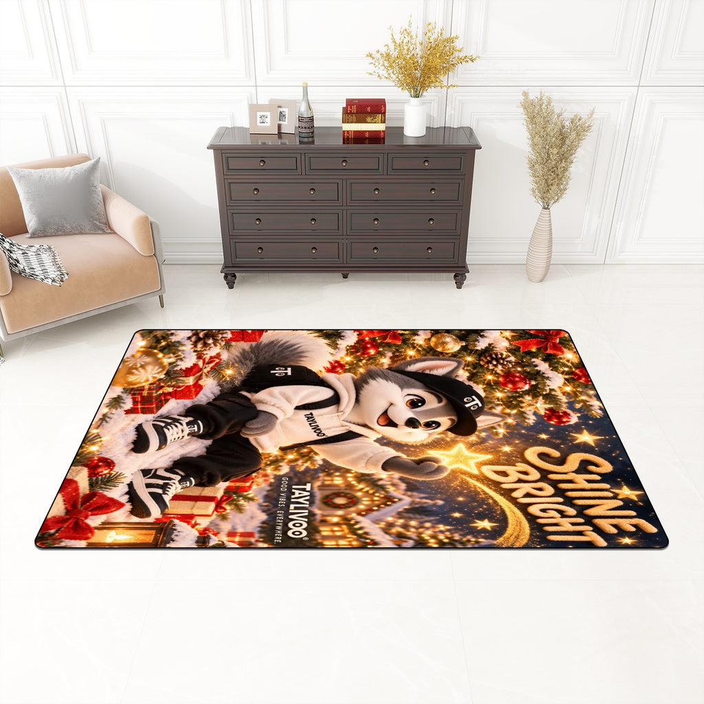 TAYLIVOO Shine Bright Non-Slip Area Rug