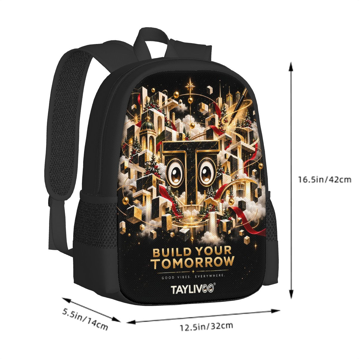 TAYLIVOO Build Your Tomorrow Oxford Backpack