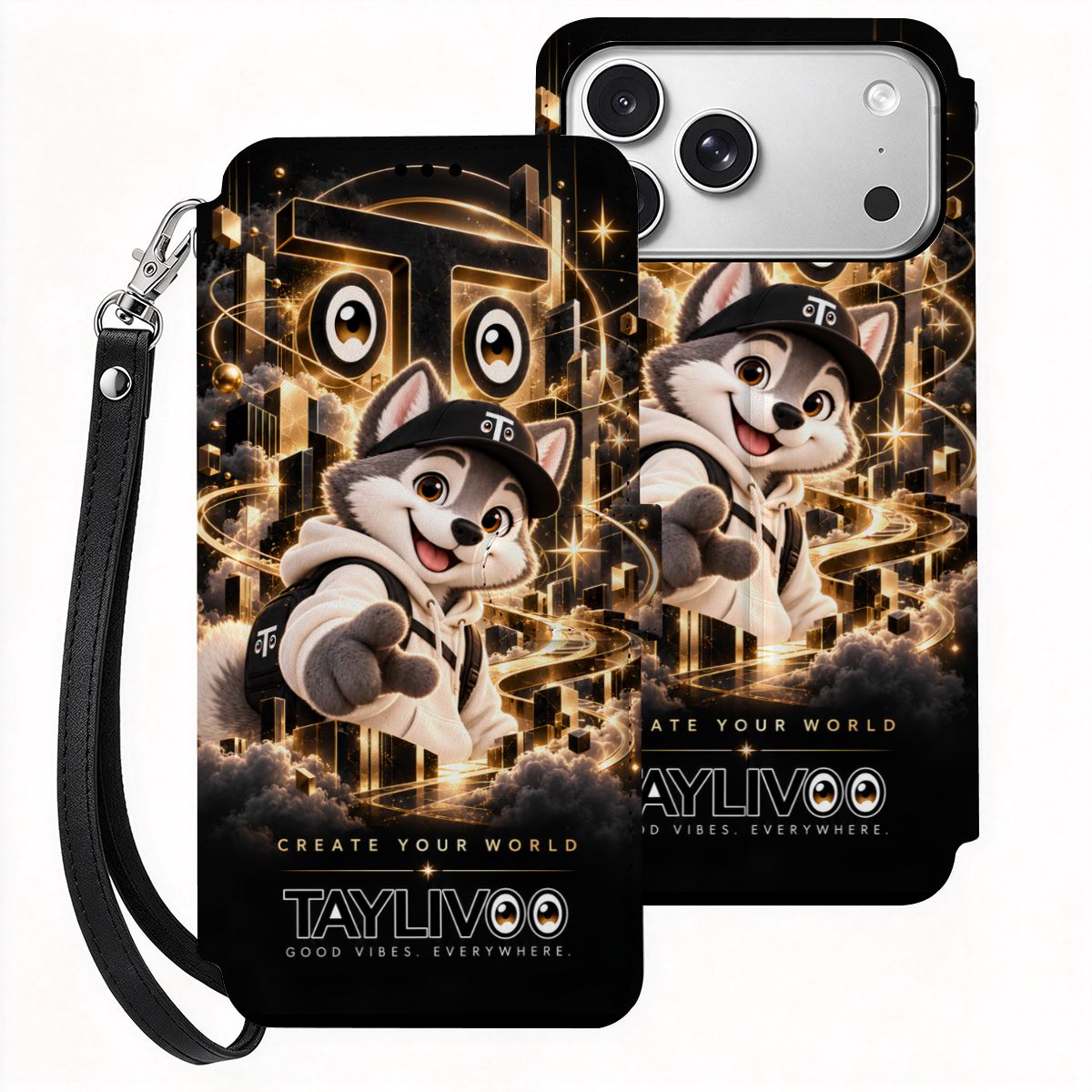 TAYLIVOO Create Your World Wallet Case for iPhone 18 Pro Max