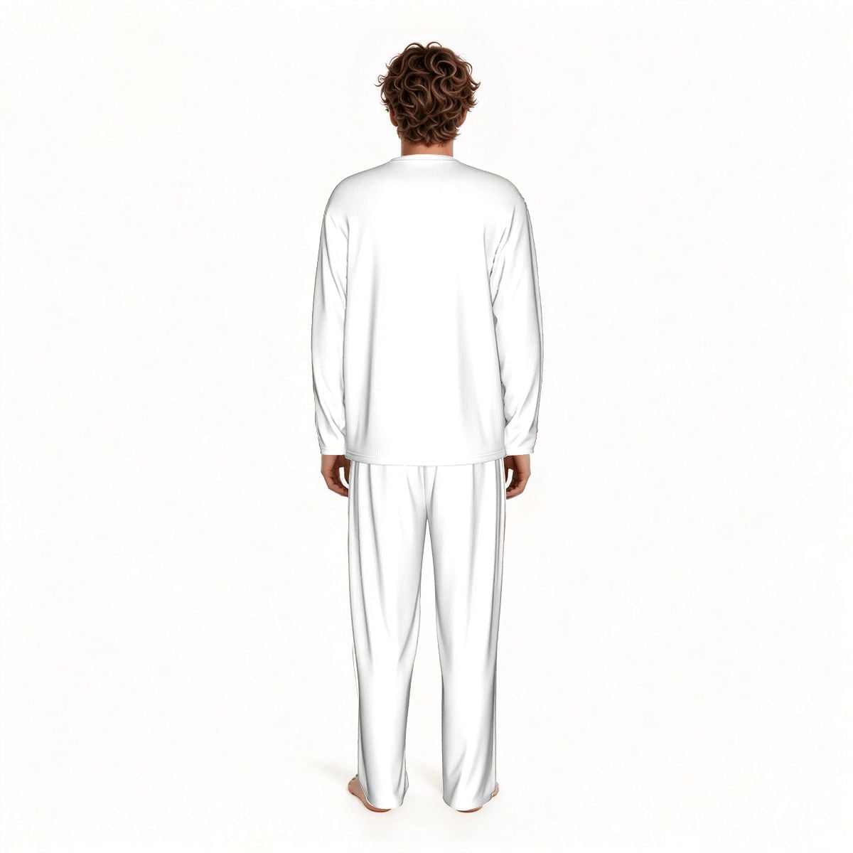 TAYLIVOO Good Energy Sweet Dreams Men’s Pajama Set – White