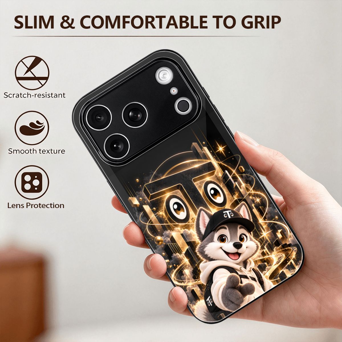 TAYLIVOO Create Your World Glass Case for iPhone 18 Pro