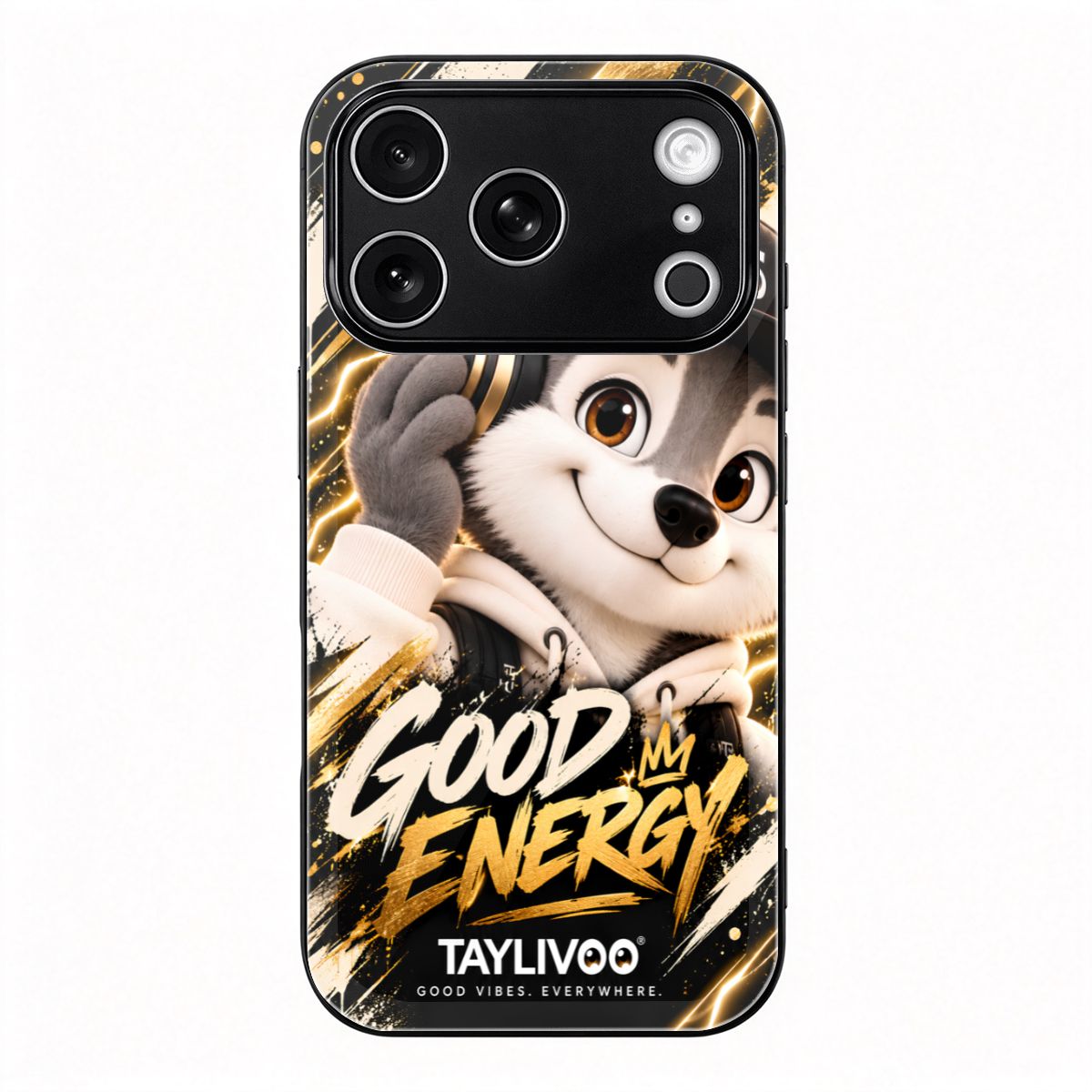TAYLIVOO Good Energy Glass Case for iPhone 18 Pro