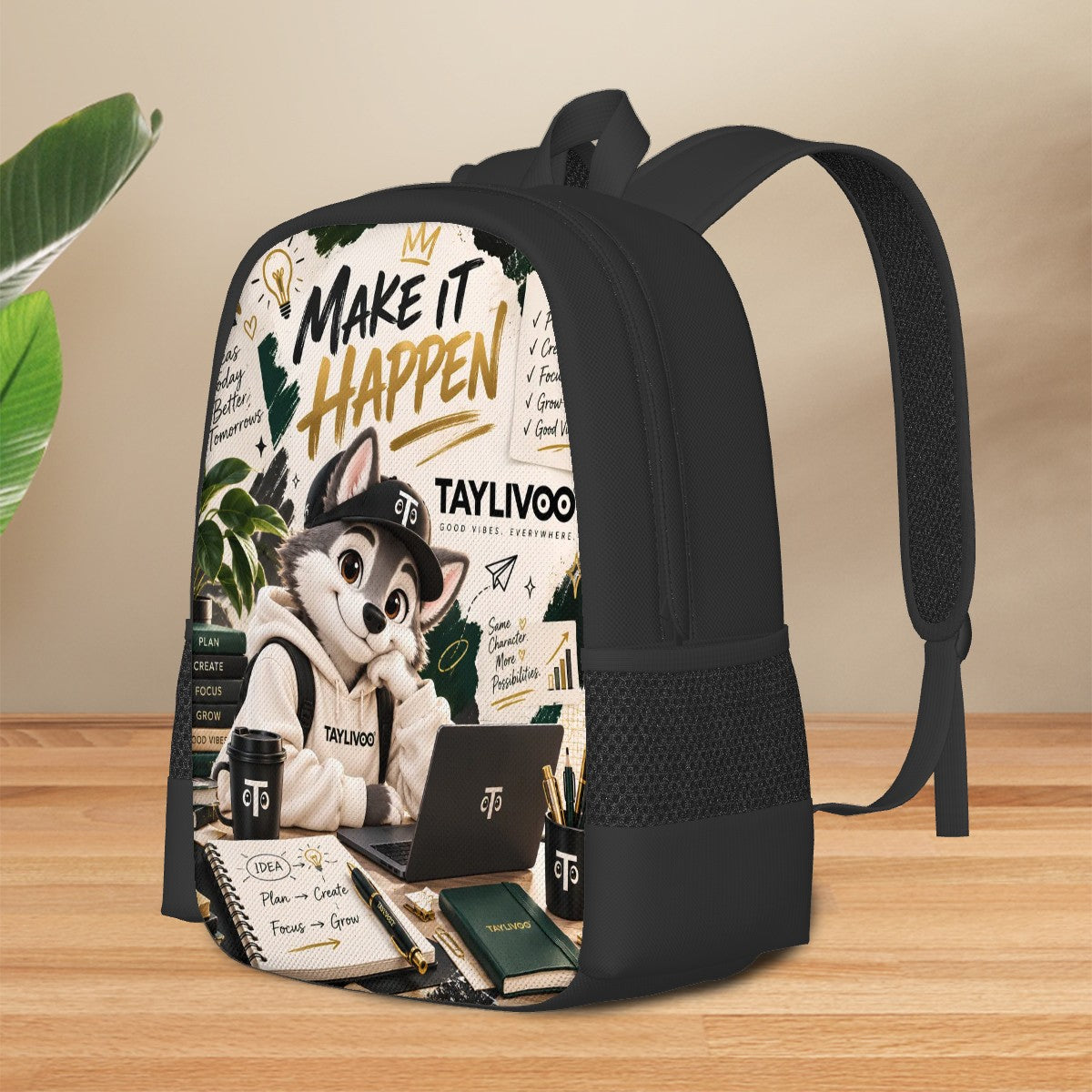 TAYLIVOO Make It Happen Oxford Backpack