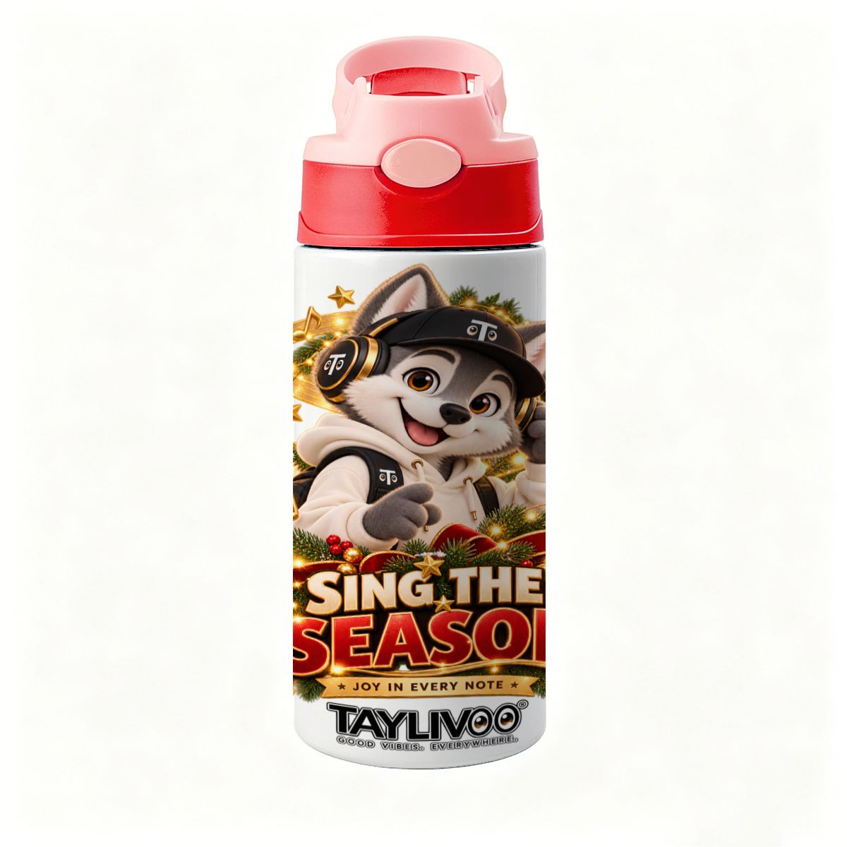 TAYLIVOO Sing the Season Kids’ Water Bottle