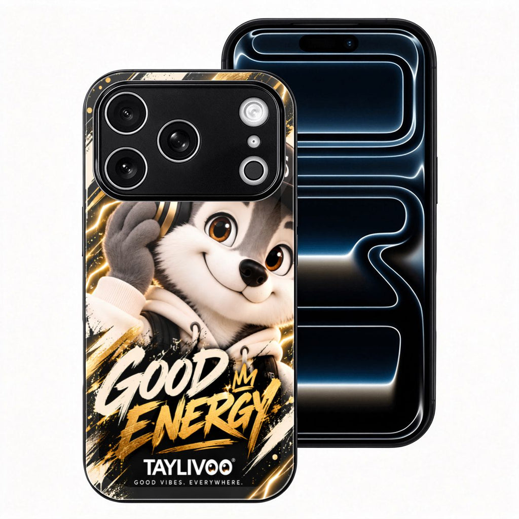 TAYLIVOO Good Energy 유리 케이스 iPhone 18 Pro