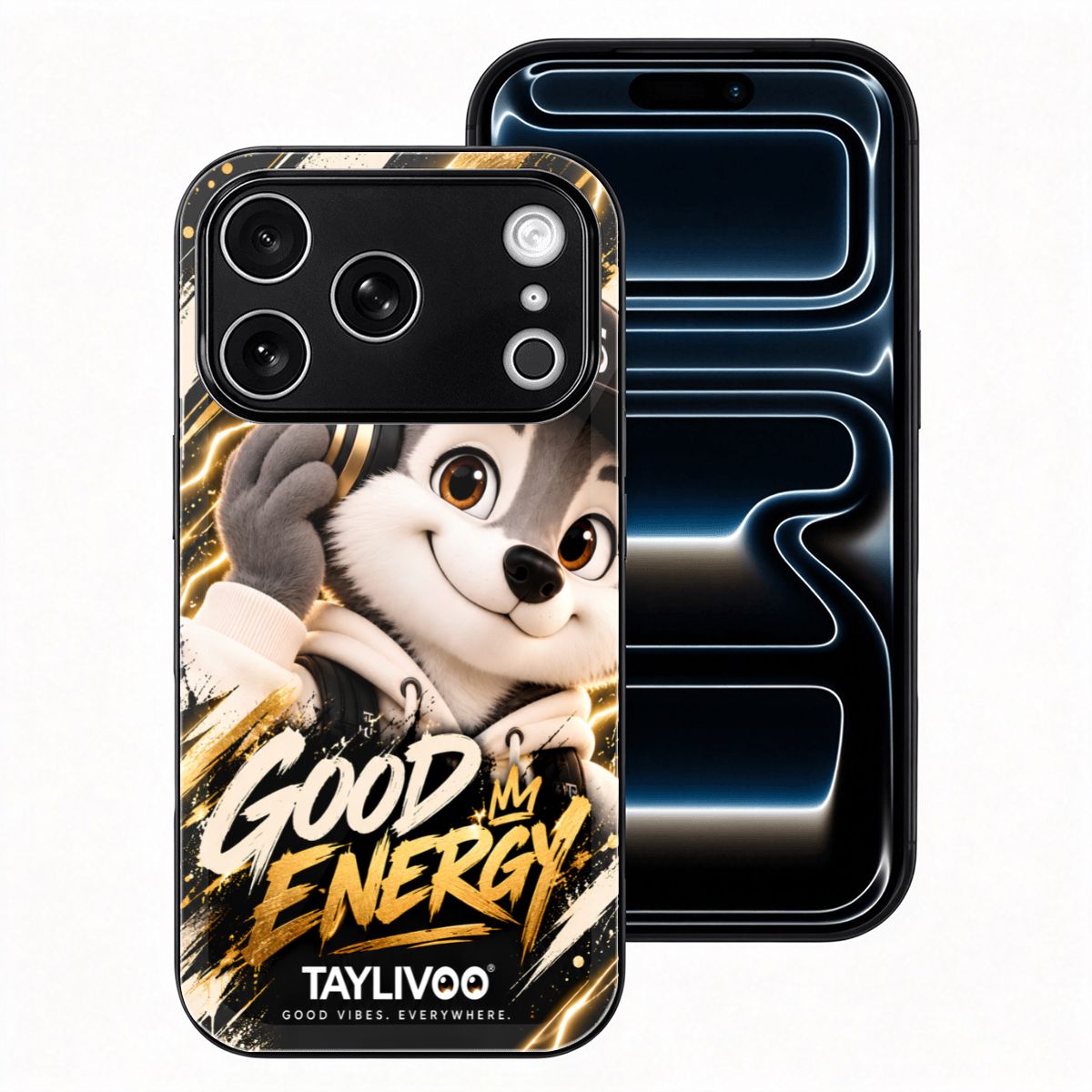 TAYLIVOO Good Energy Glass Case for iPhone 18 Pro
