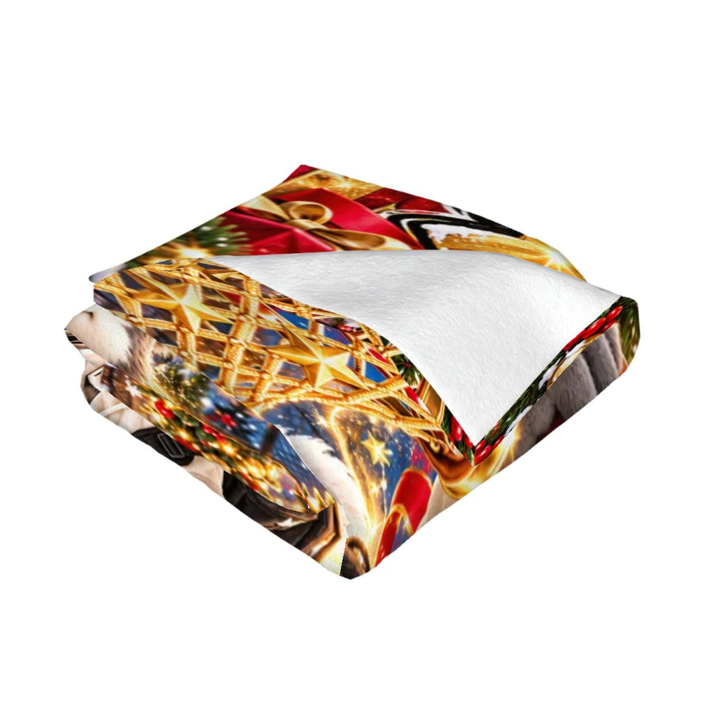 TAYLIVOO Hoop Spark Flannel Throw Blanket – 280 GSM