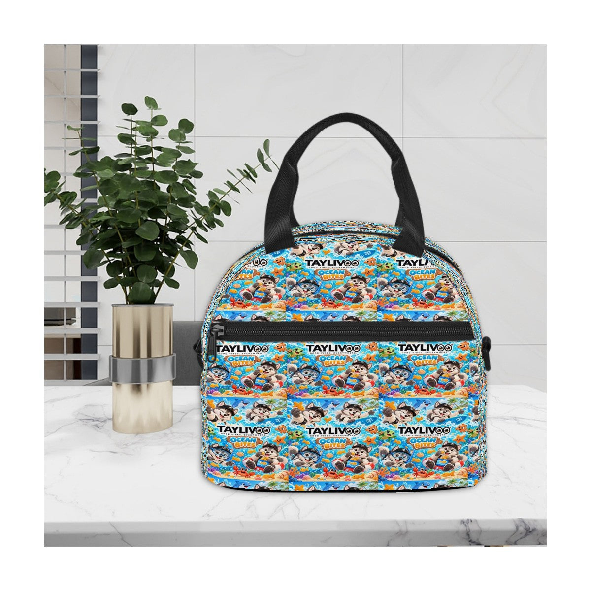 TAYLIVOO Dino Picnic Insulated Lunch Bag