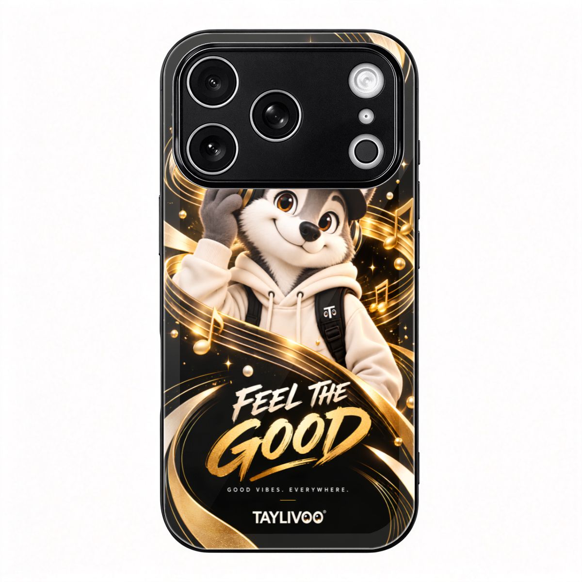 TAYLIVOO Feel the Good Glass Case for iPhone 18 Pro