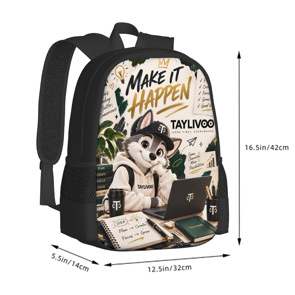 TAYLIVOO Make It Happen Oxford Backpack