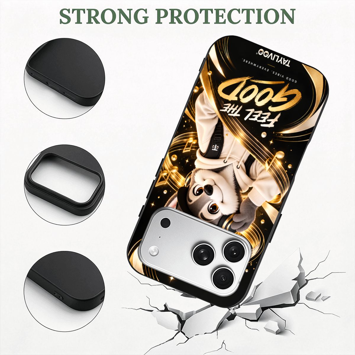 TAYLIVOO Feel the Good TPU Case for iPhone 18 Pro