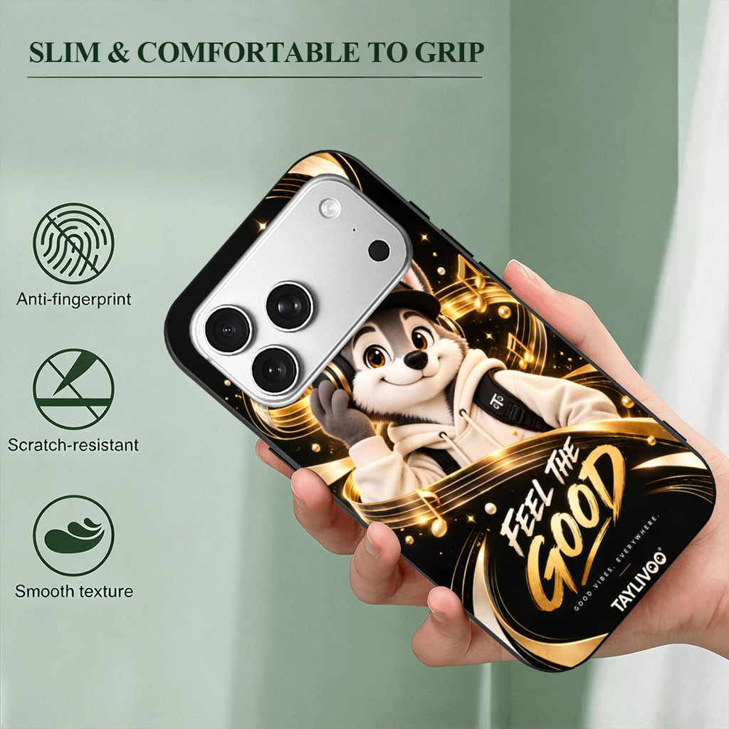 TAYLIVOO Feel the Good TPU-hoes voor iPhone 18 Pro